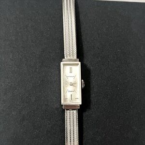 Vintage 1960s Slim Witnauer Longines 14k white gold watch